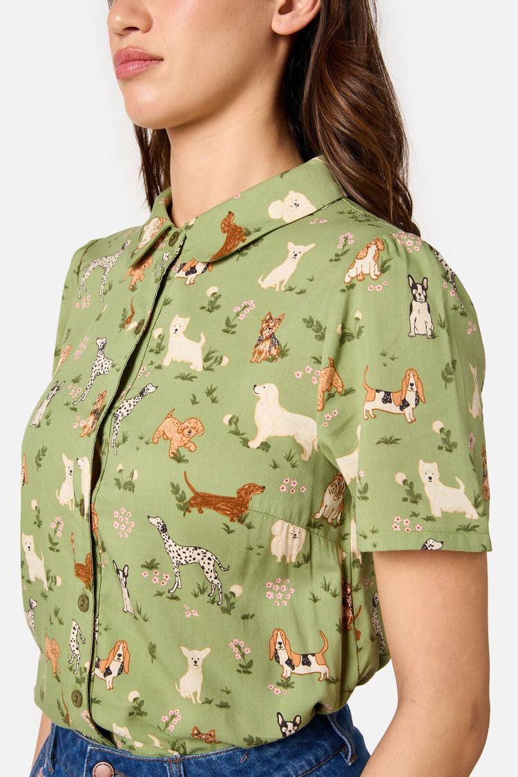 Cute Dogs Blouse Product Image