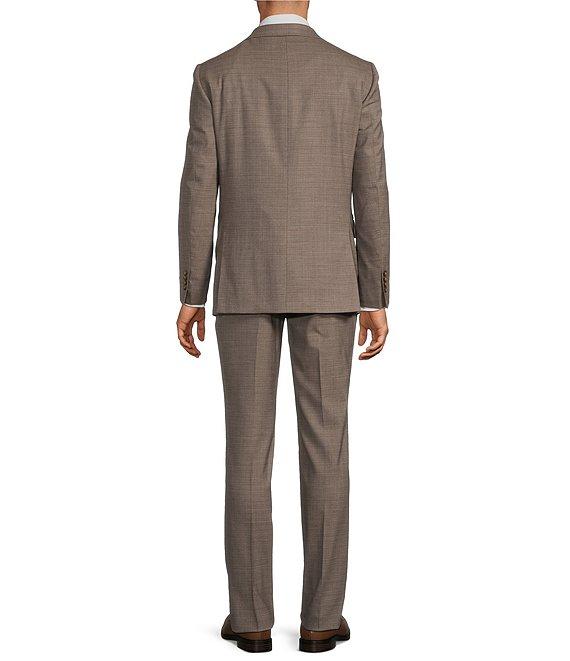 Hickey Freeman Modern Fit Flat Front Solid 2 Piece Suit Product Image
