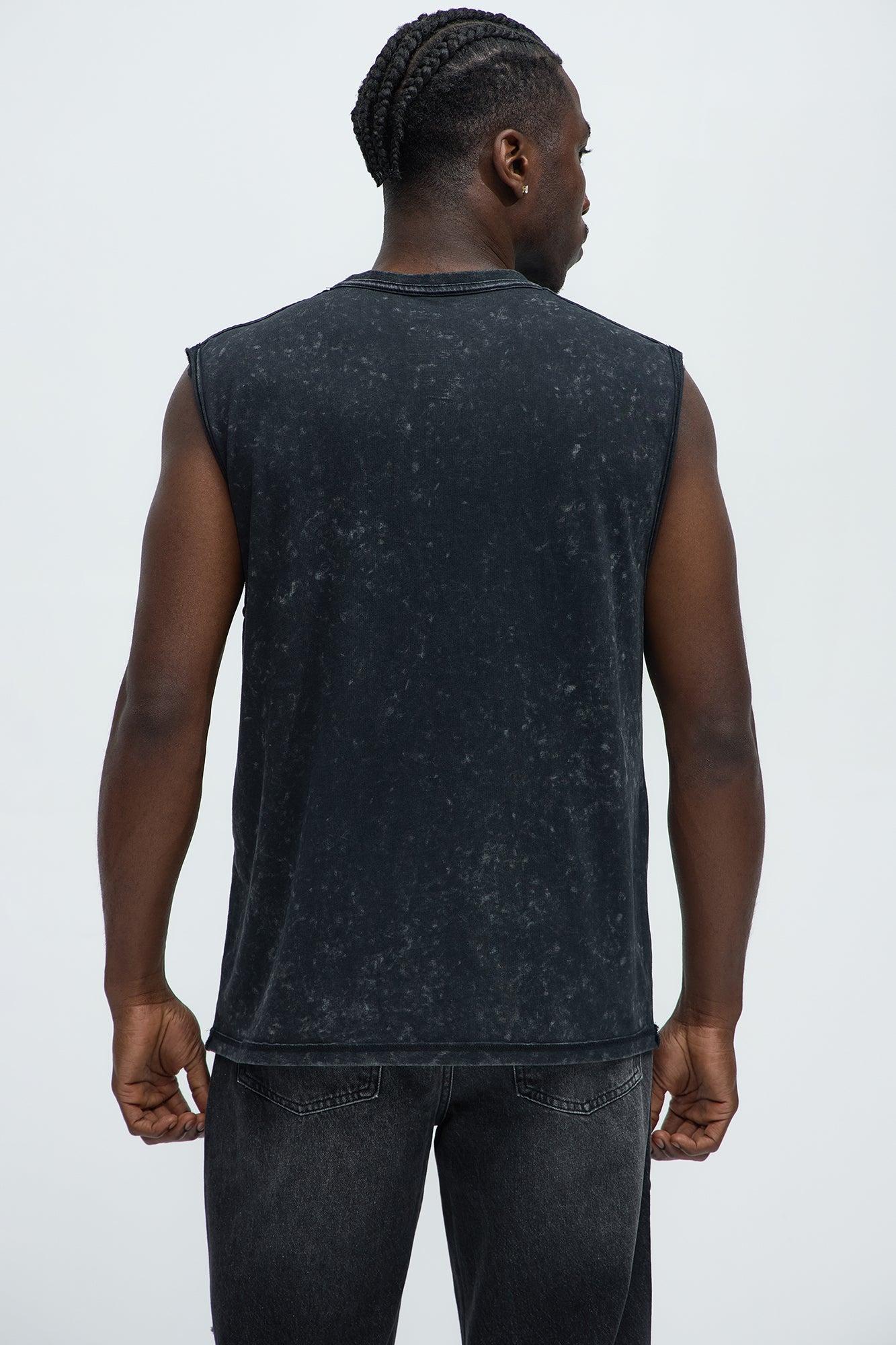 Von Dutch Big Logo Muscle Tee - Black Product Image