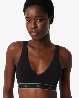 Stretch Cotton Triangle Bralette Product Image