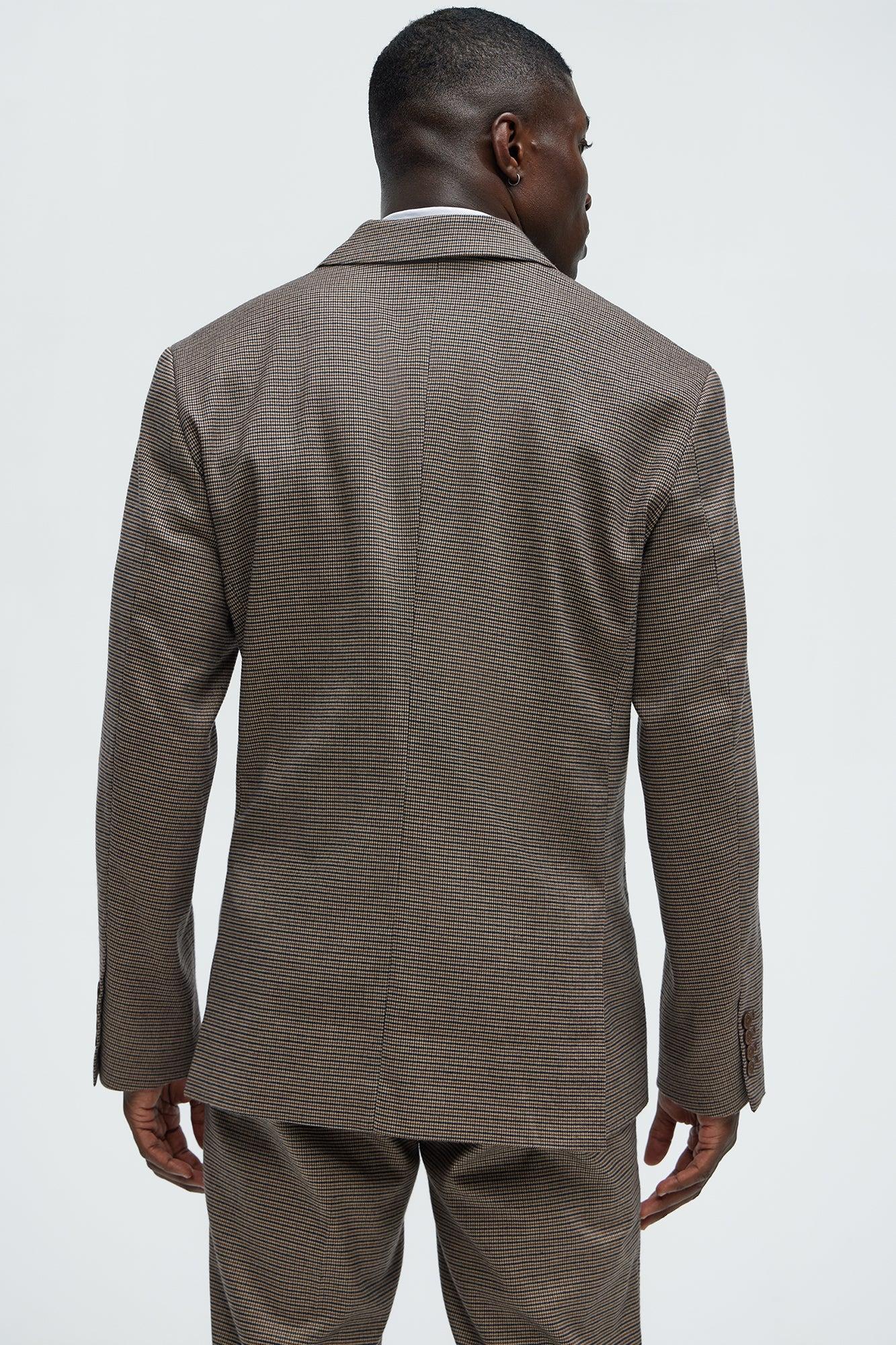 Inoa Houndstooth Blazer - Brown/combo Product Image