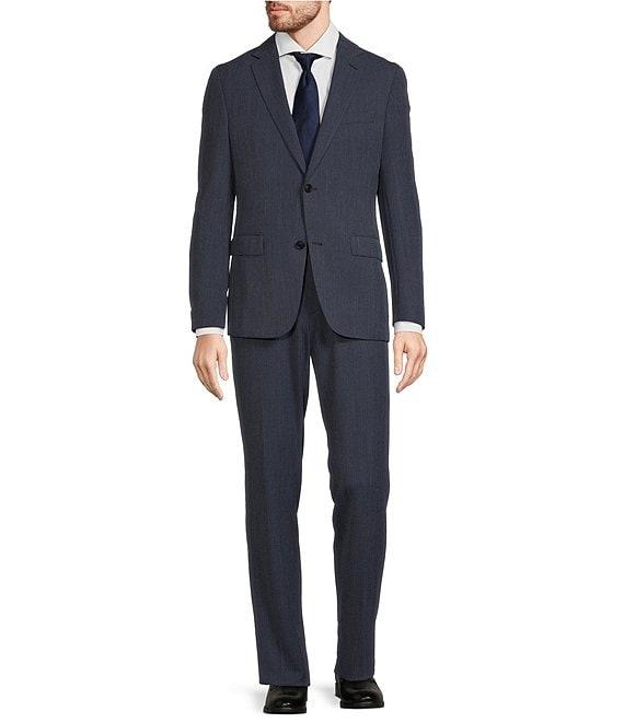 Hugo Boss Slim Fit Flat Front Micro Pattern 2-Piece Suit Product Image
