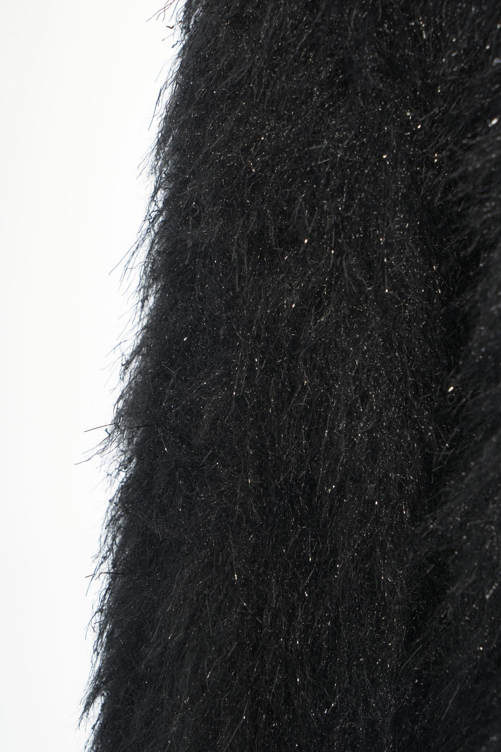 Faux fur hooded jacket Product Image