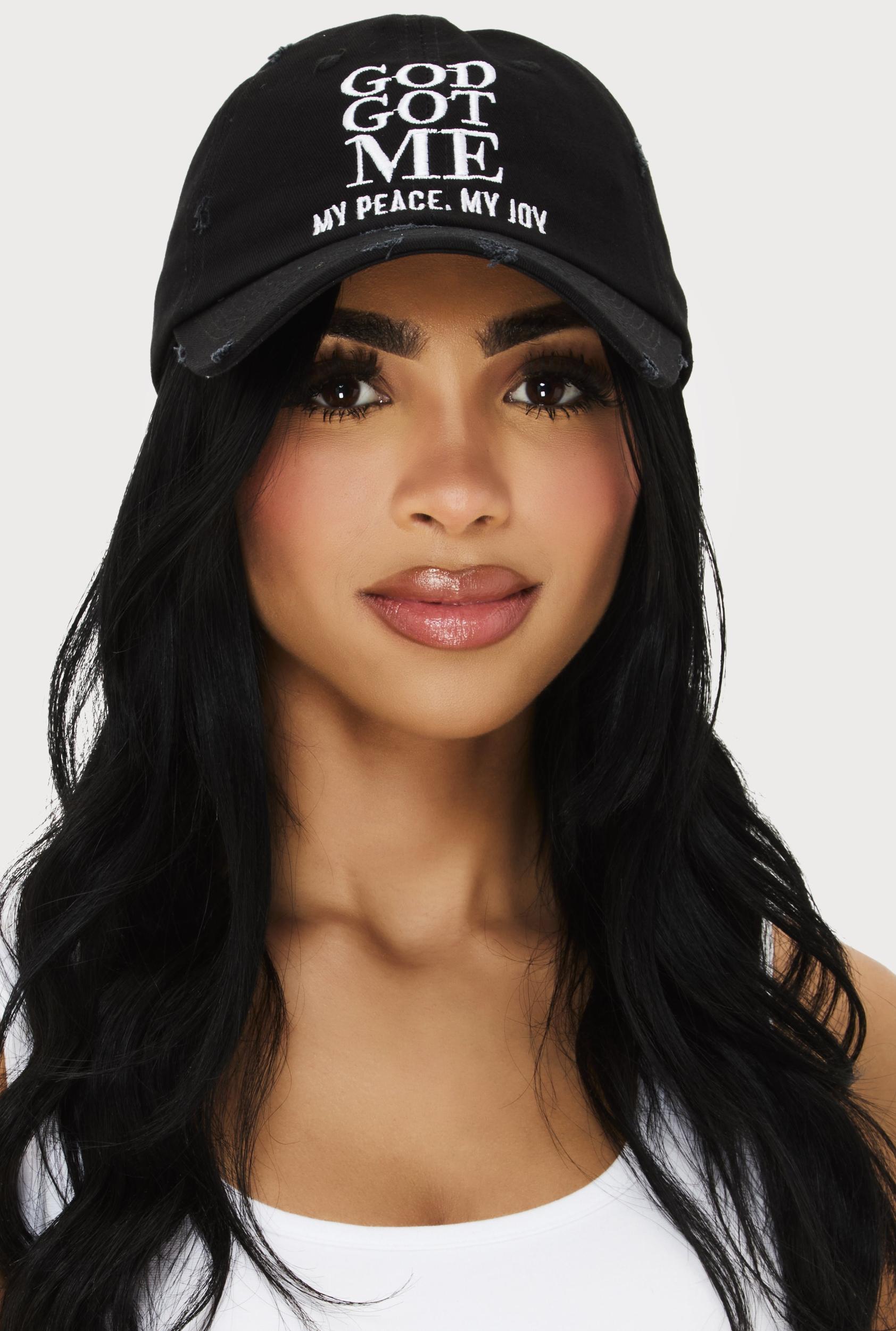 God Got Me My Peace My Joy Baseball Cap Female Product Image