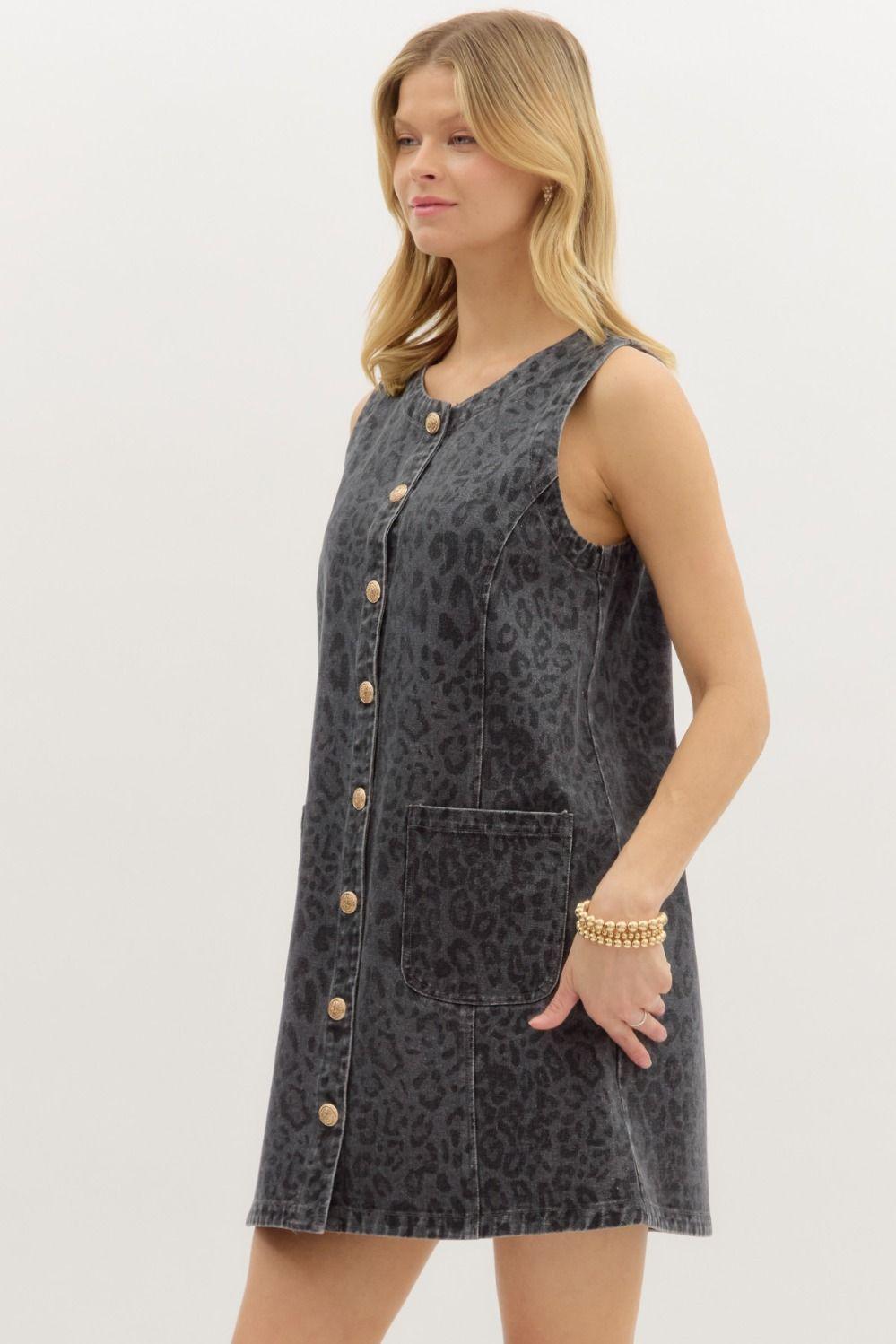Wild Side Denim Dress Product Image