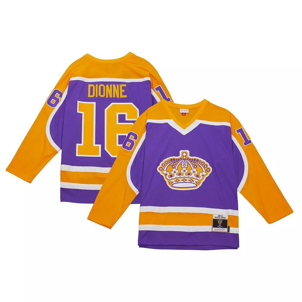 Men's Mitchell & Ness Marcel Dionne Purple Los Angeles Kings  1980/81 Blue Line Player Jersey, Size: Medium, Kgs Purple Product Image