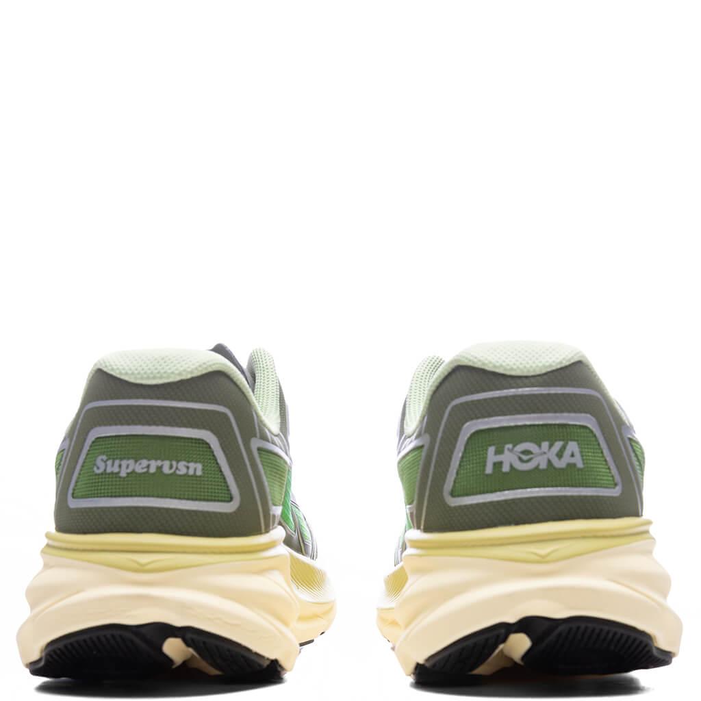 Hoka x Supervsn Clifton One9 - Green Flash/Limelight Male Product Image