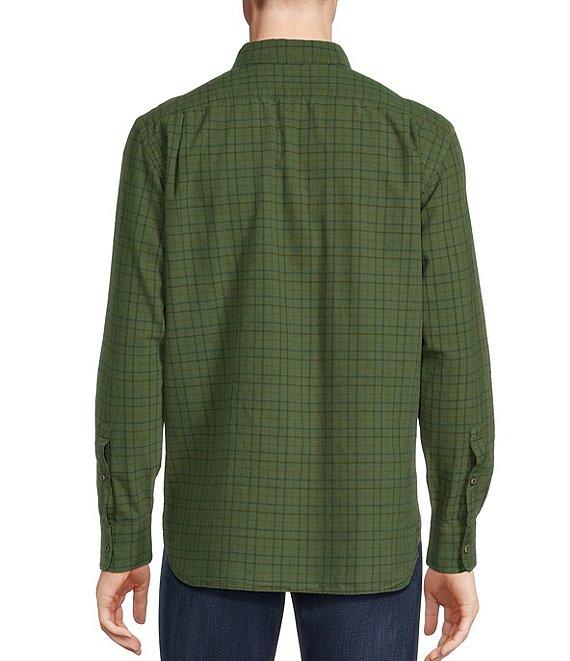 Cremieux Blue Label Classic Fit Medium Plaid Check Oxford Long Sleeve Woven Shirt Product Image