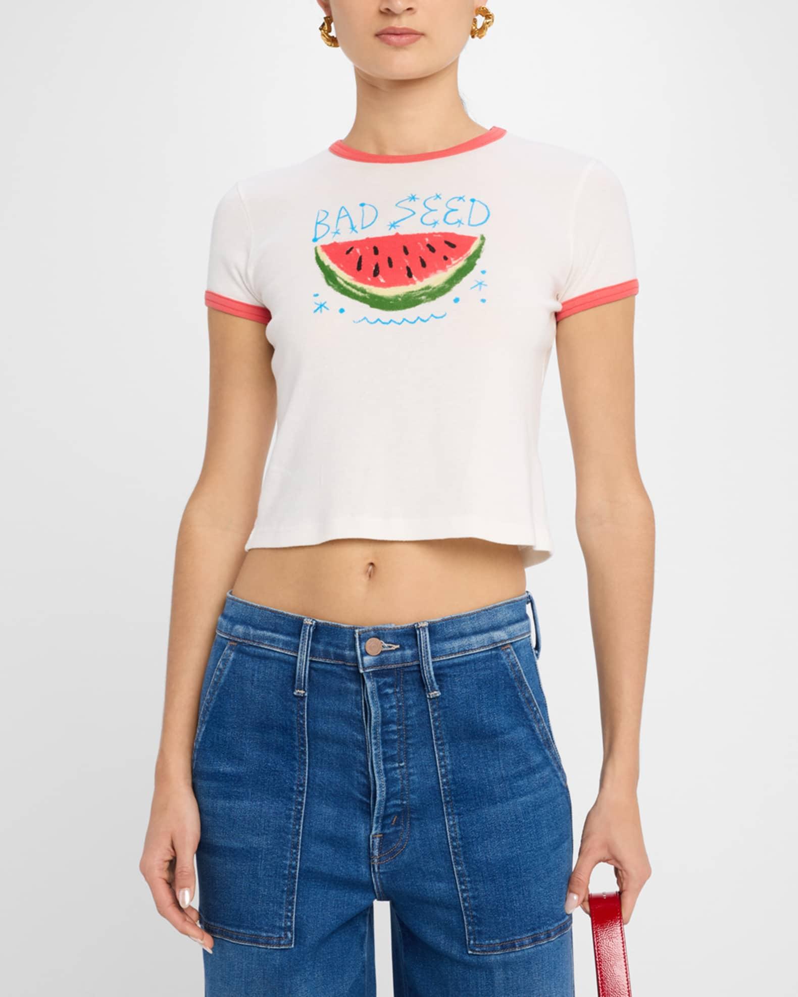 The Itty Bitty Ringer Cropped Tee Product Image