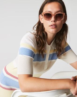 Croco Skin Oval Acetate Glasses Product Image