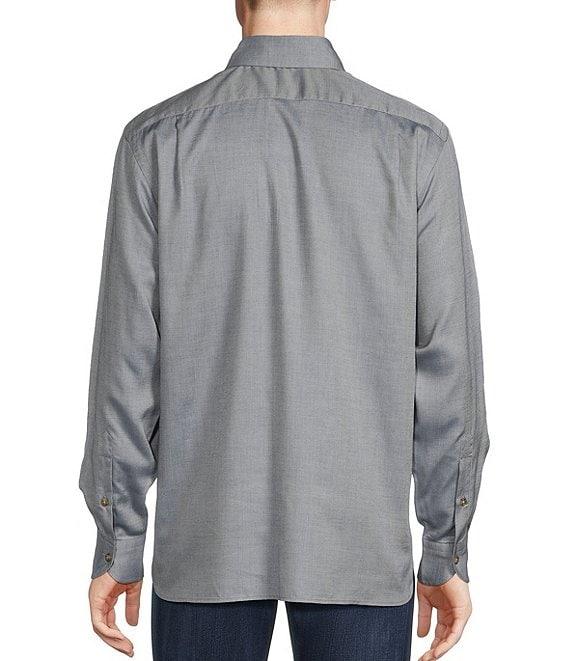Cremieux Blue Label Solid Long Sleeve Woven Shirt Product Image