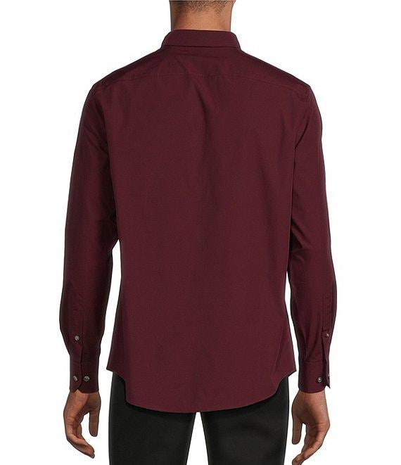 Murano Slim Fit Solid Long Sleeve Woven Shirt Product Image