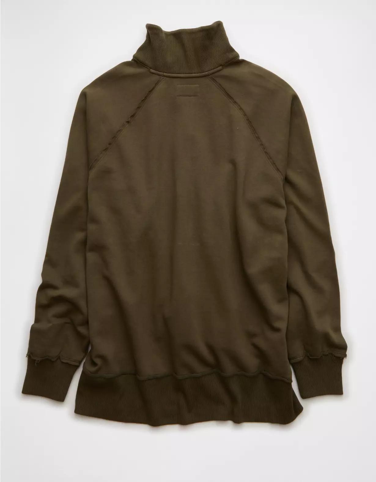 AE Big Hug Henley Sweatshirt Product Image