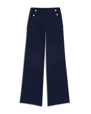 Linen Blend Bridge Trousers Product Image