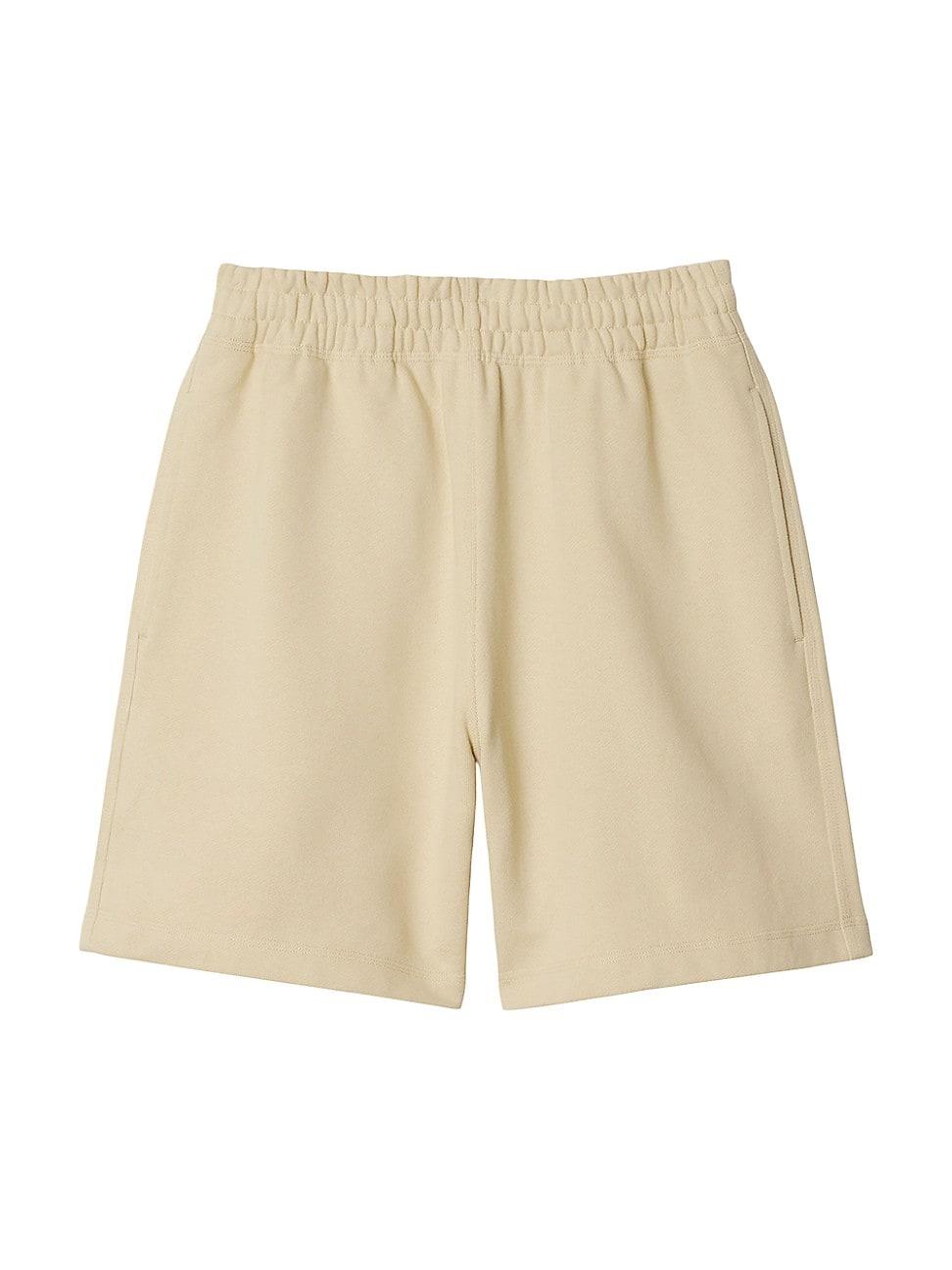 Mens Check Label Cotton Shorts Product Image