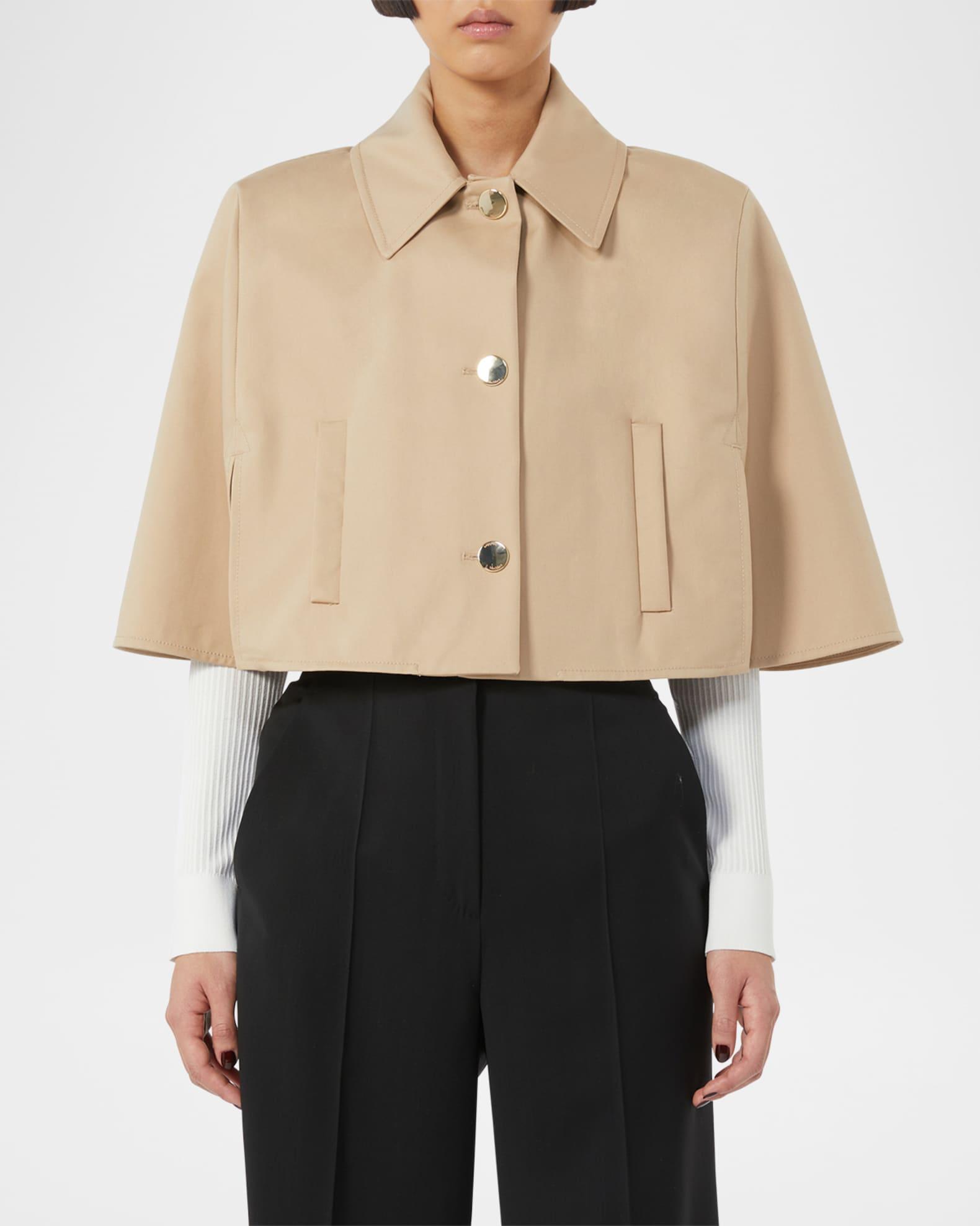 Padre Cropped Water-Repellent Cotton Cloak Product Image