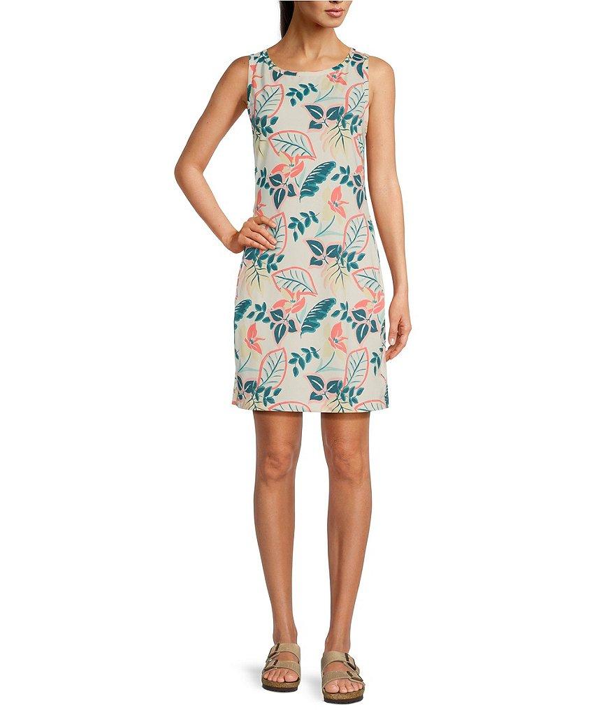 Columbia Women's Chill River Printed Crew Neck Sleeveless Shift Dress Product Image