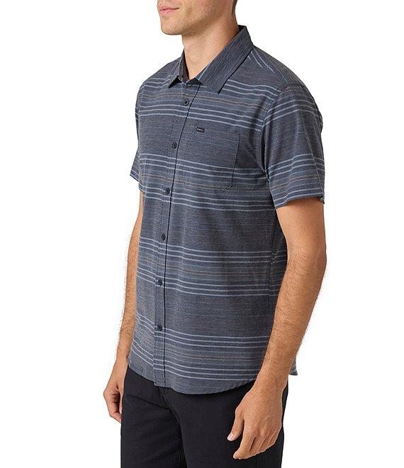 O'Neill TRVLR UPF Traverse Standard Fit Short Sleeve Striped Woven Shirt Product Image