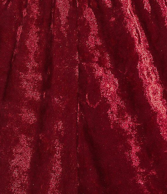 Skies Are Blue Coordinating Crushed Velvet High Waisted Wide Leg Pants Product Image