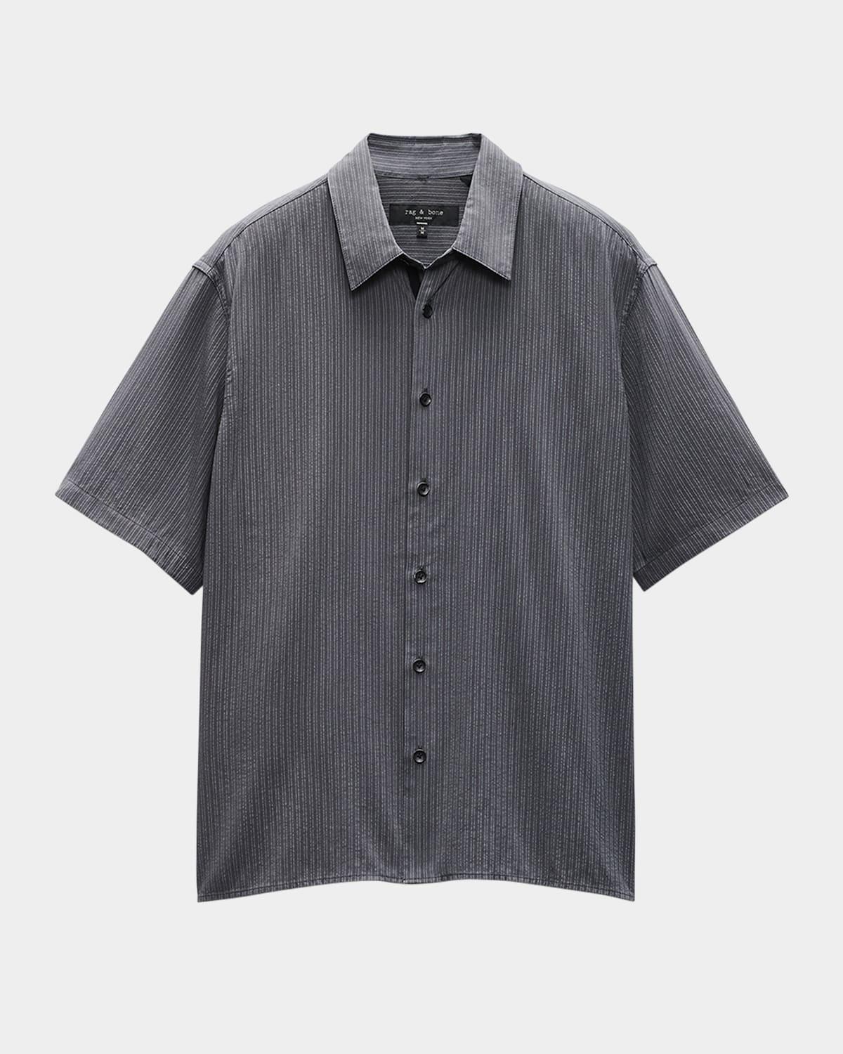Men's Dalton Dobby Short-Sleeve Shirt Product Image