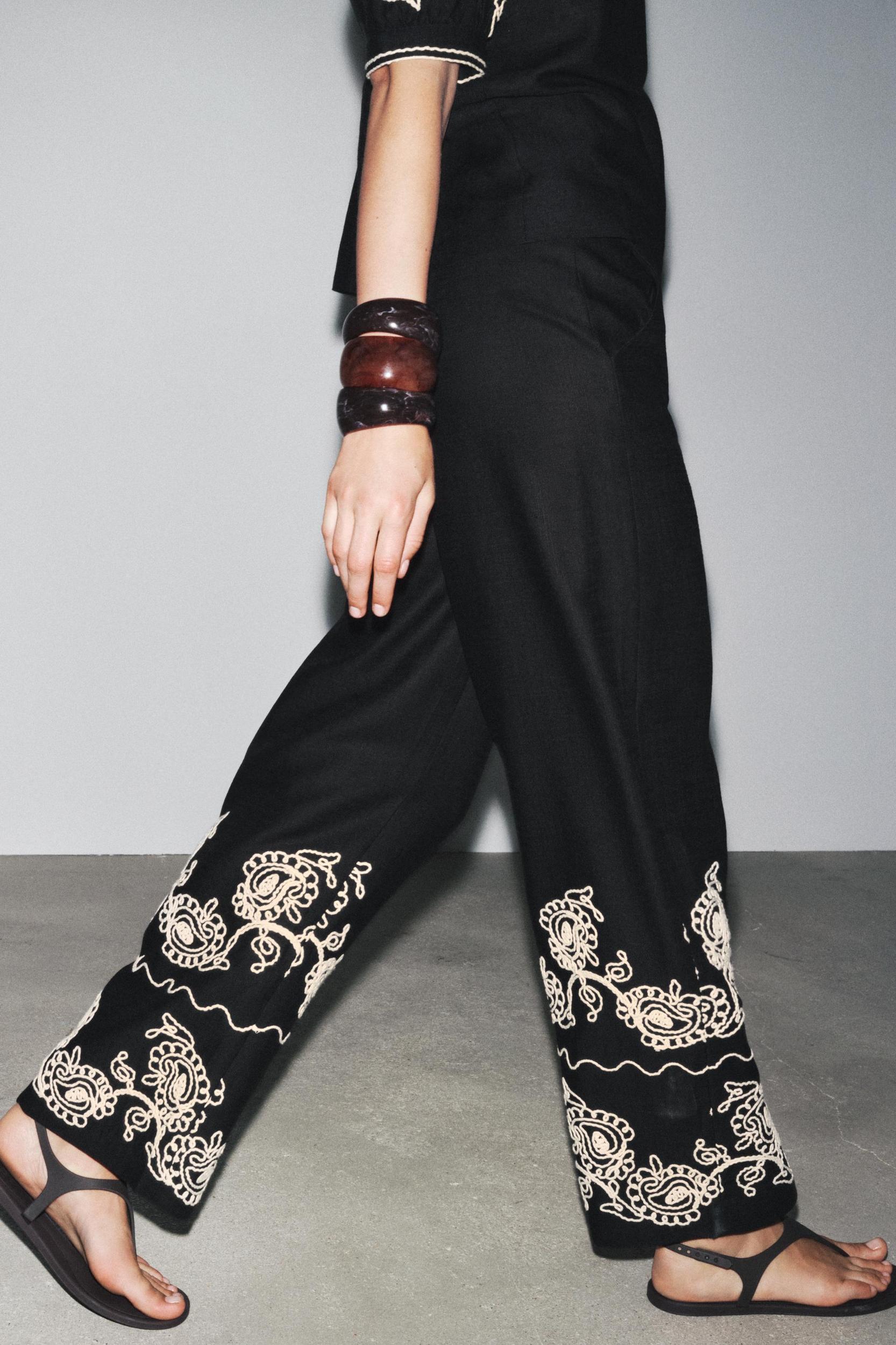 ZW COLLECTION EMBROIDERED CULOTTES Product Image