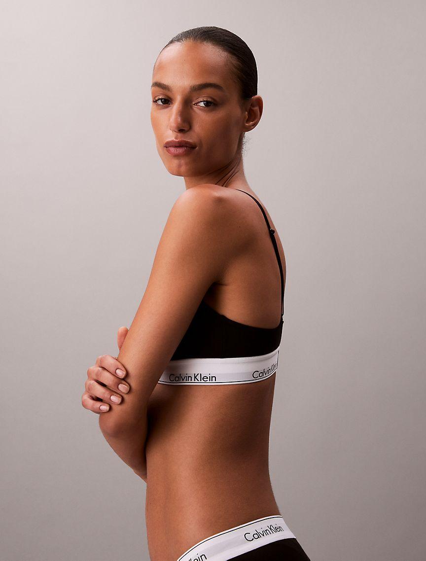 Icon Cotton Modal Lightly Lined Triangle Bralette Product Image