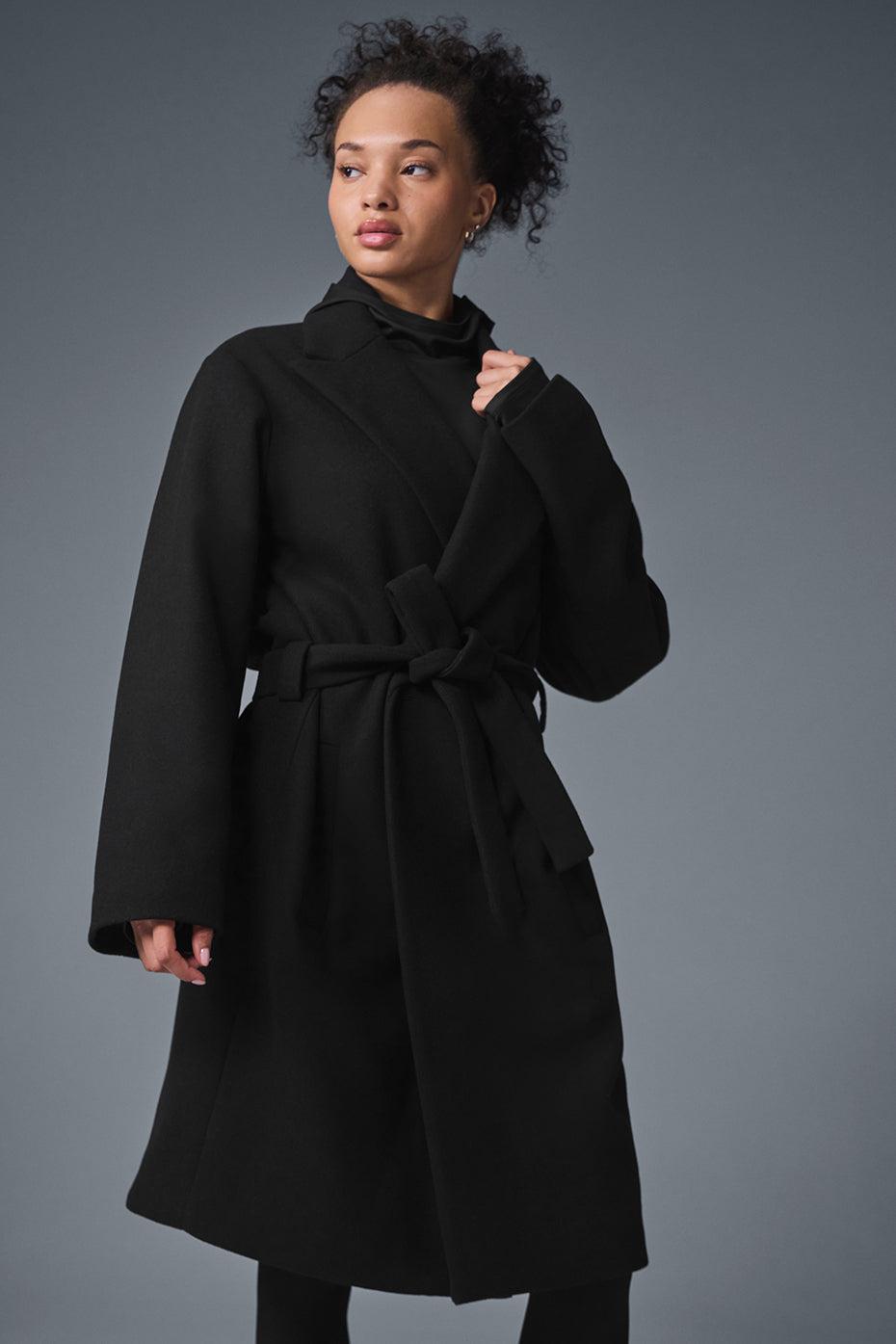 Wool Gameday Overcoat - Black Female Product Image