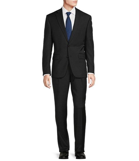 Hickey Freeman Classic Fit Double Pleated Solid 2-Piece Suit Product Image
