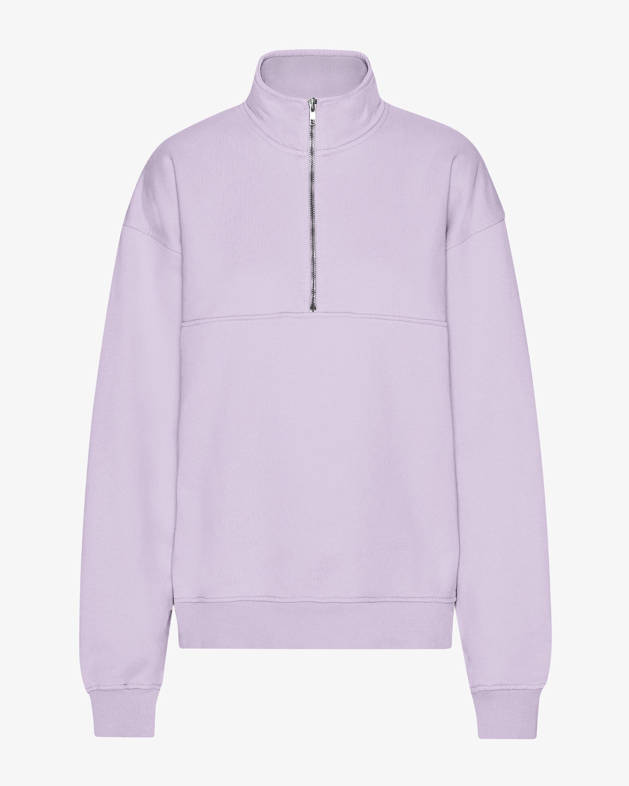 Organic Quarter Zip - Soft Lavender Product Image