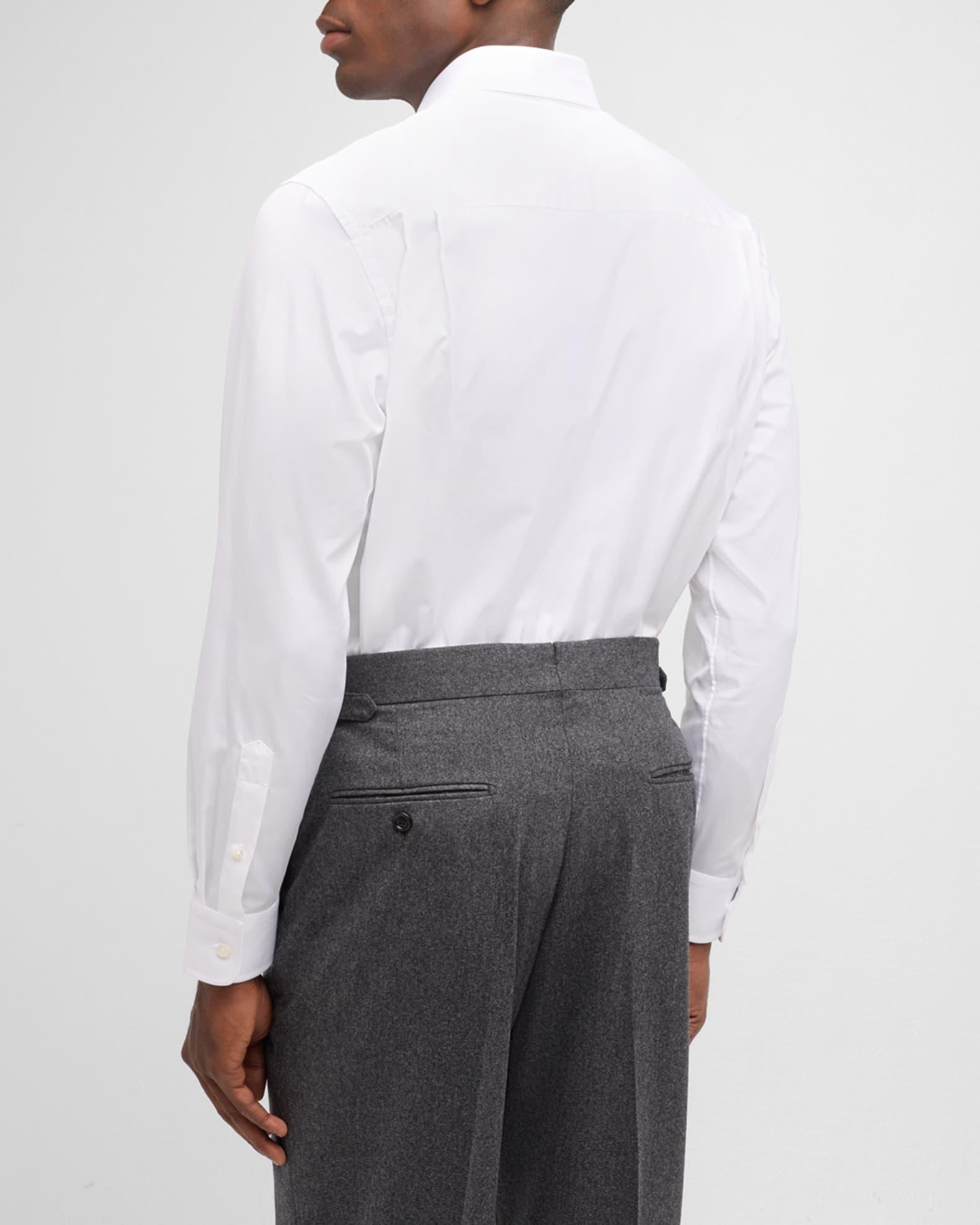 Men's Cotton Twill Spread-Collar Sport Shirt Product Image