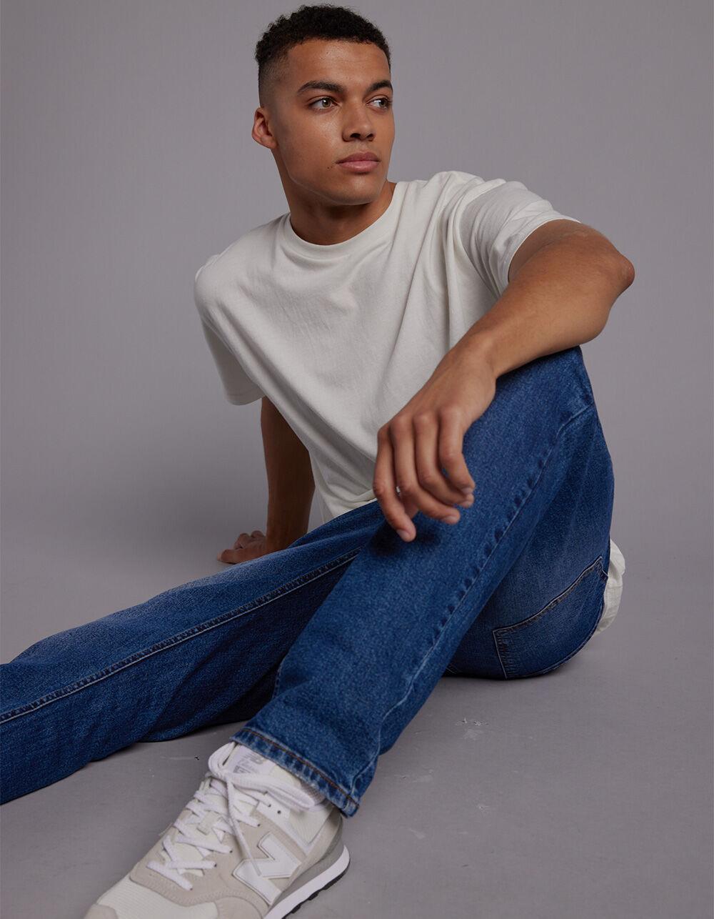 RSQ Mens Relaxed Taper Jeans - Dark Wash Product Image