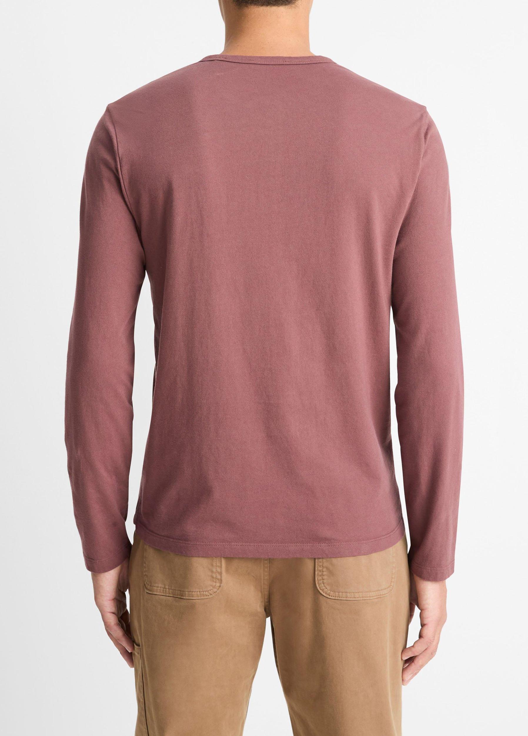Garment Dye Cotton Long-Sleeve Henley Product Image