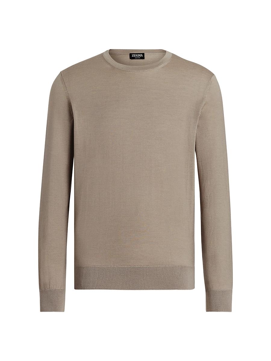 Mens Melange Cashseta Crewneck Sweater Product Image