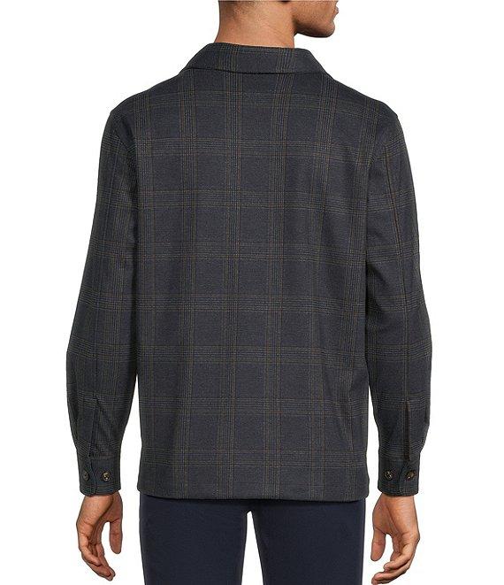 Hart Schaffner Marx The Reserve Collection Plaid Long Sleeve Shirt Jacket Product Image