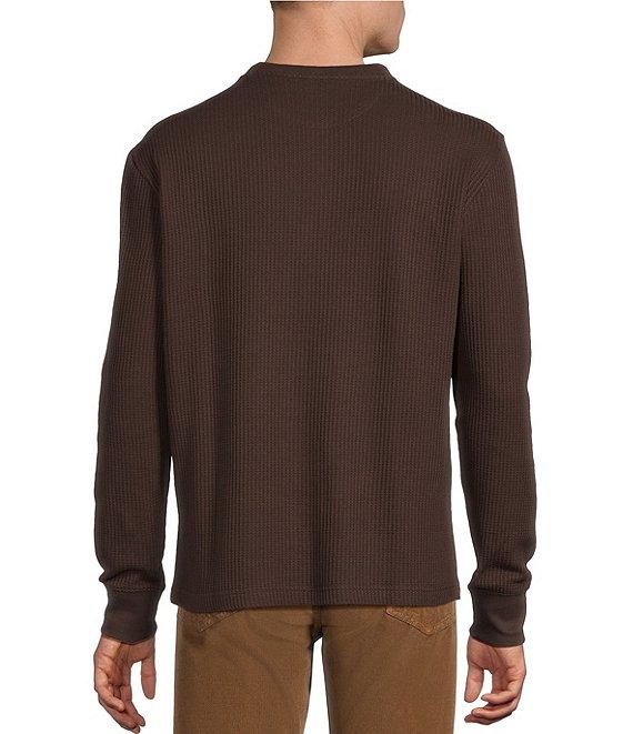 Cremieux Premium Denim Solid Long Sleeve Henley Shirt Product Image