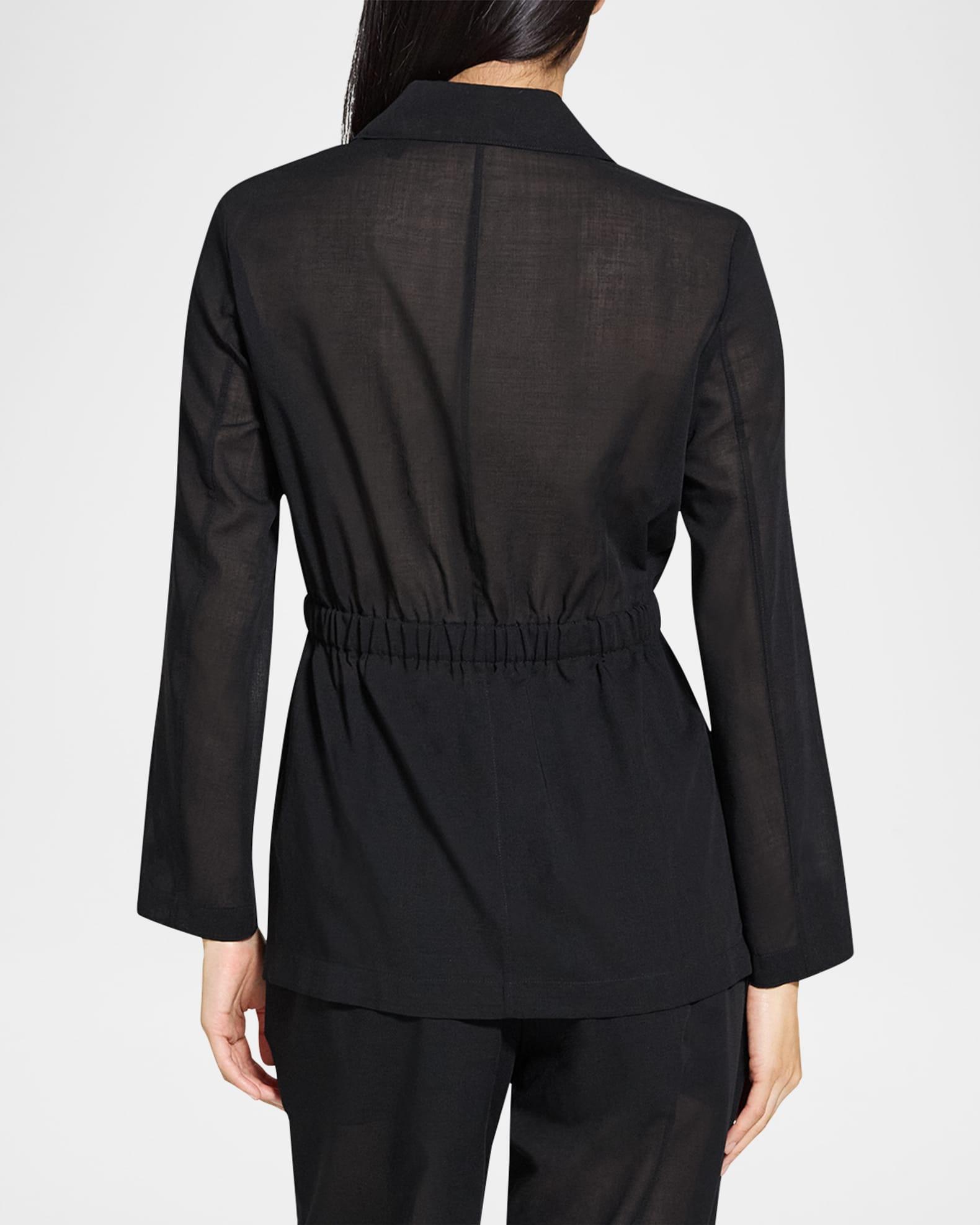 Lightweight Cinched Wool Jacket Product Image