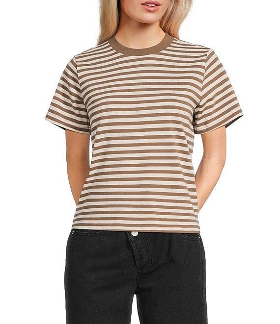 Mod Ref Knit Crew Stripe T-Shirt Product Image