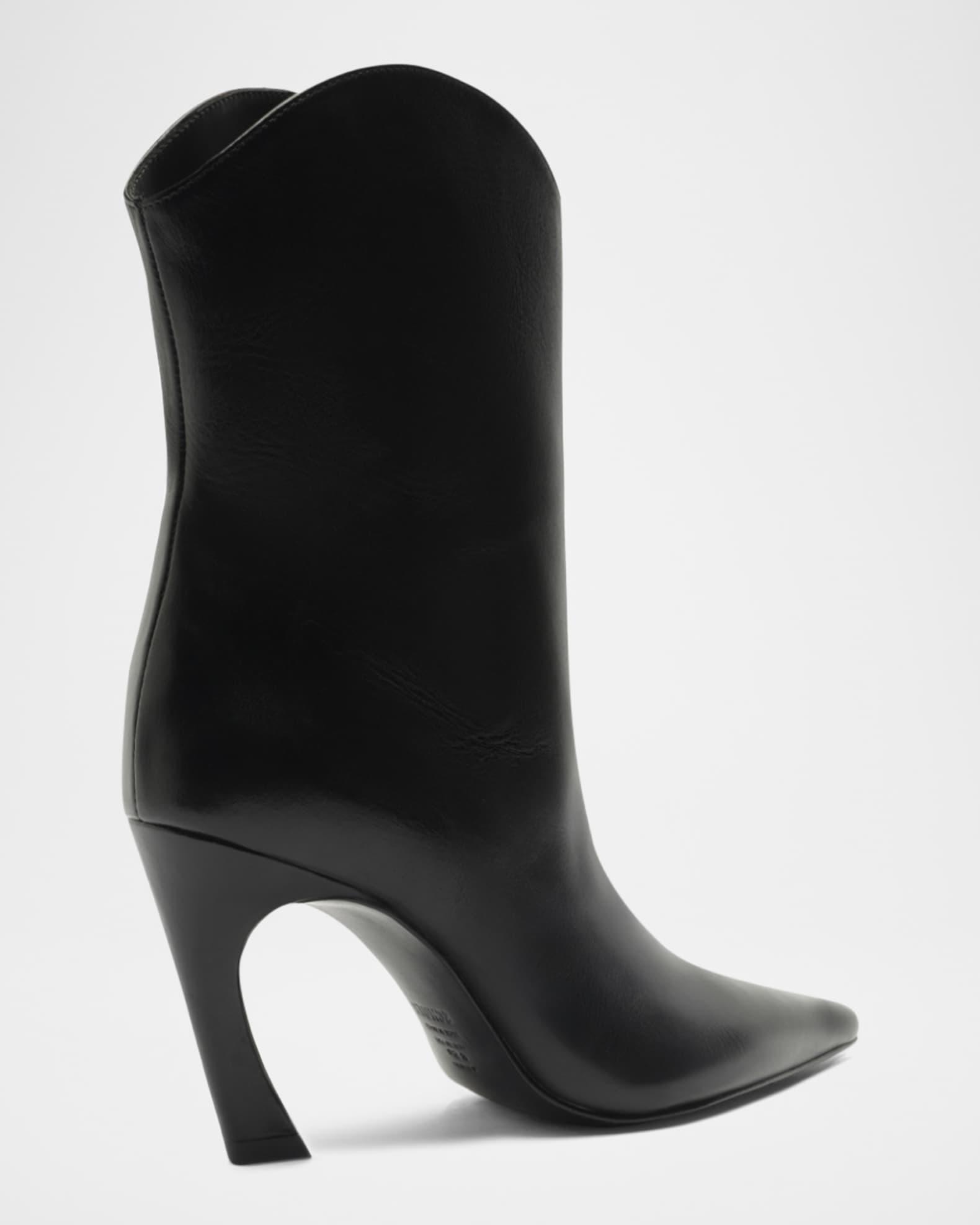 Maryann Leather Curve Booties Product Image