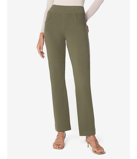 HUE Game-Changing High Rise Denim Straight Leggings Product Image