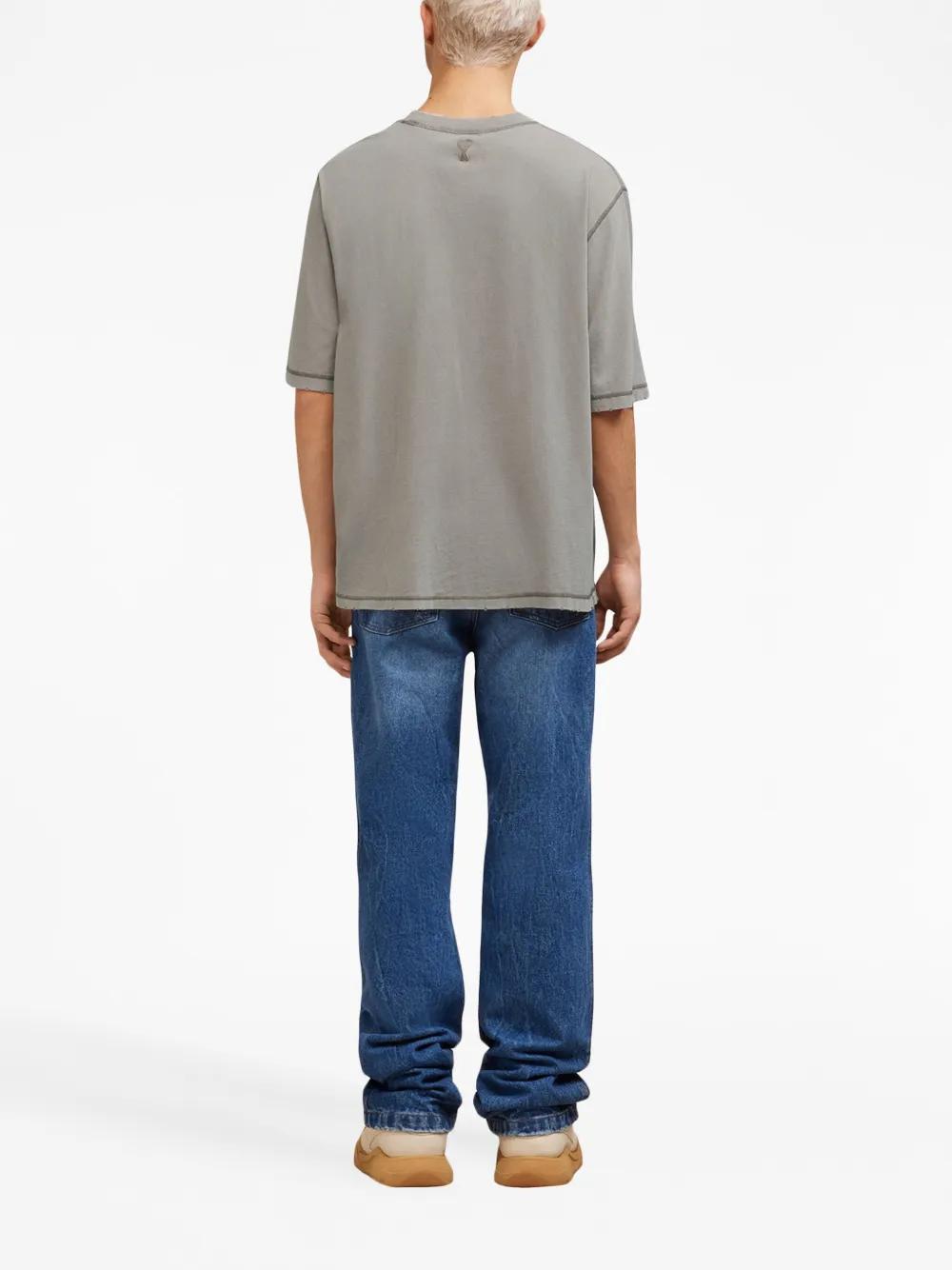 logo-embroidered cotton T-shirt Product Image