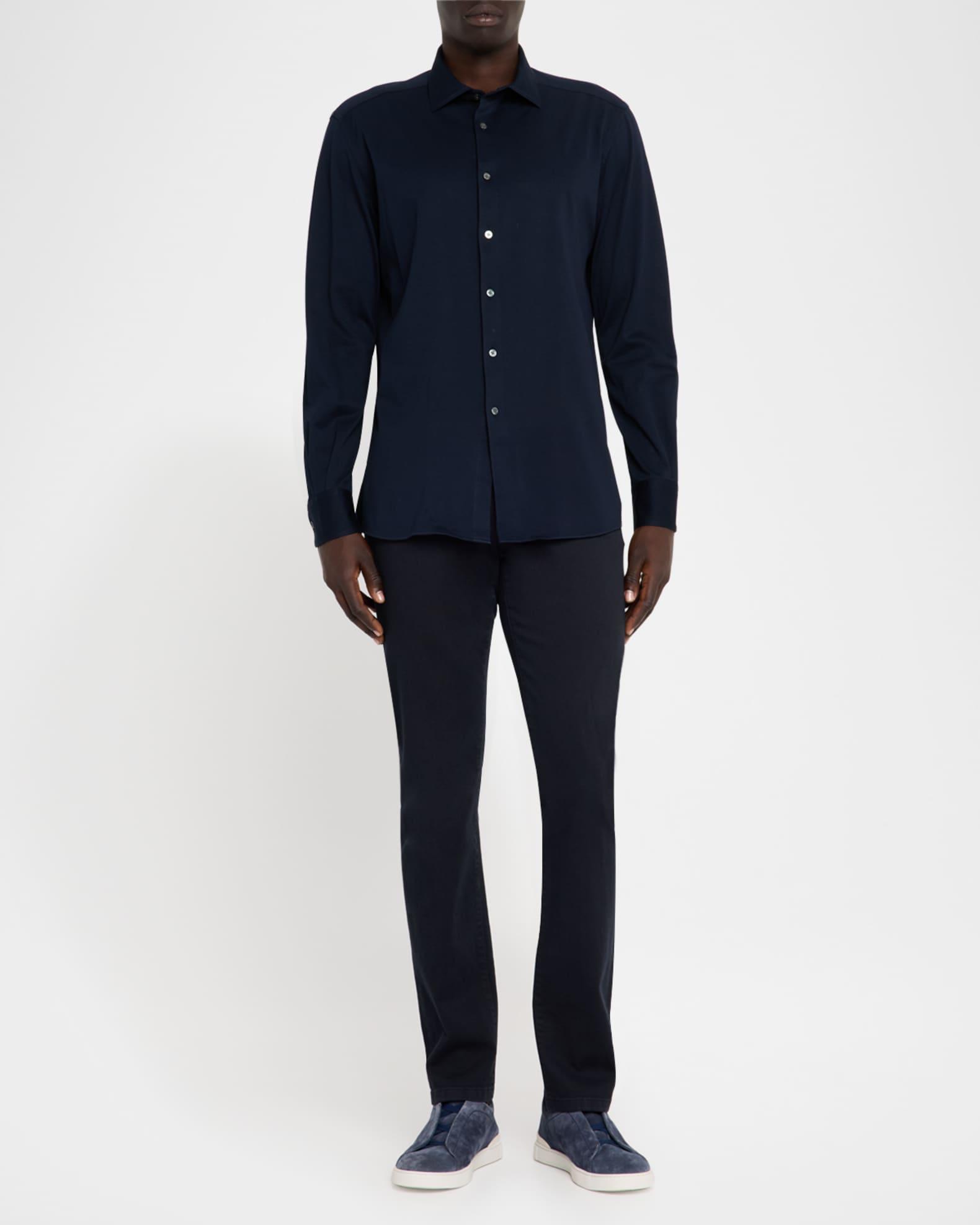 Men's Cotton Pique Sport Shirt Product Image