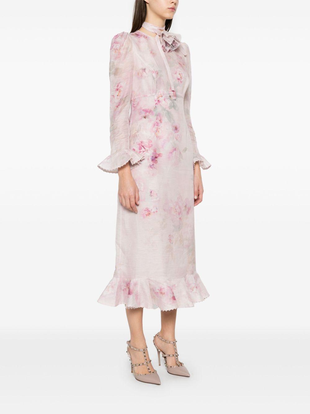 Crush Flower midi dress Product Image