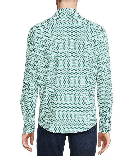 Cremieux Premium Denim Multi Geometric Long Sleeve Woven Shirt Product Image