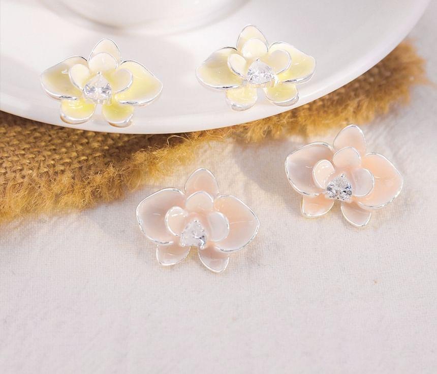 Flower Rhinestone Ear Stud Product Image