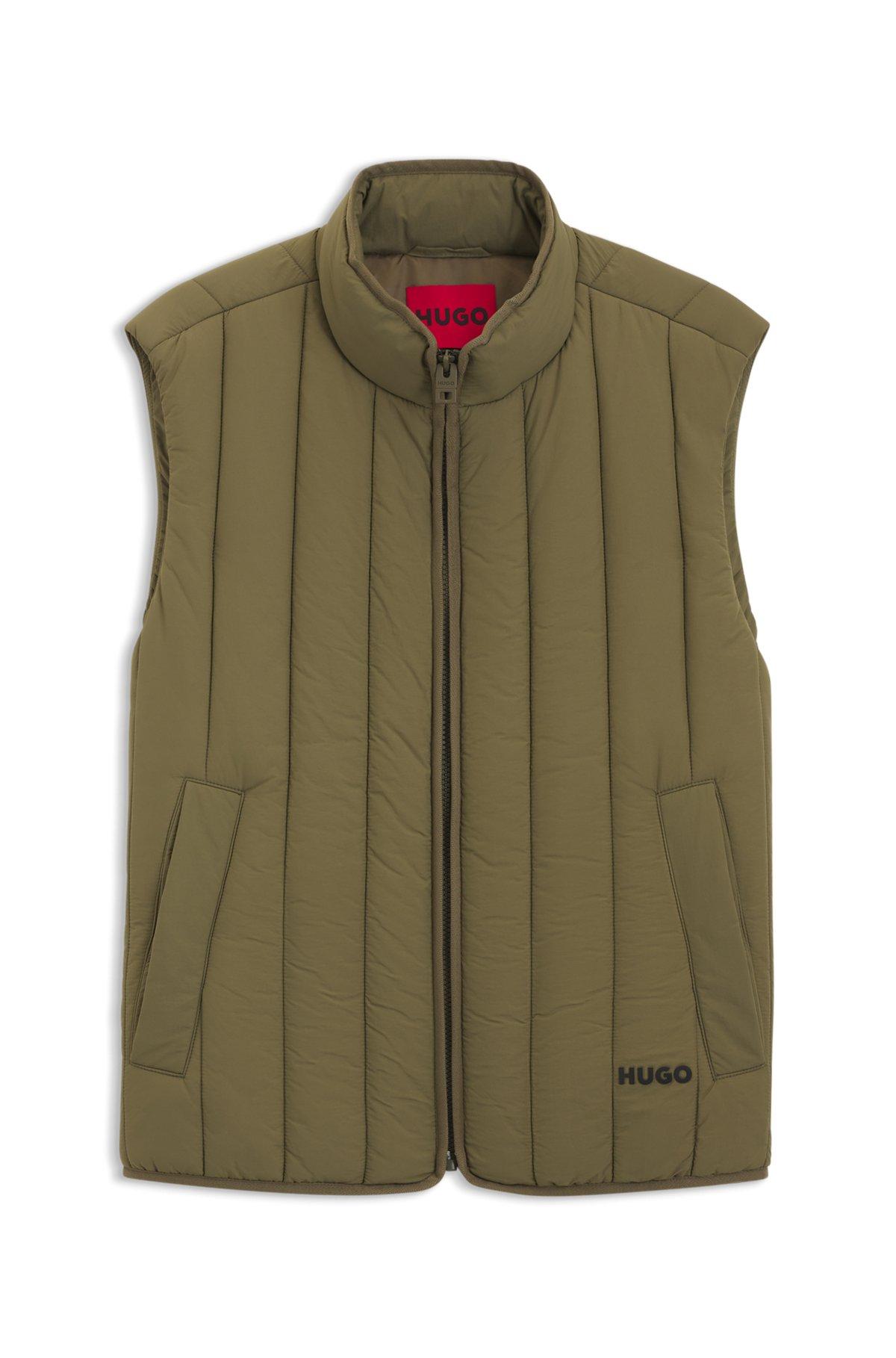 Lightweight gilet with vertical quilting Product Image