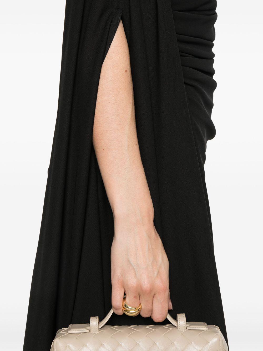BOTTEGA VENETA Draped Dress In Black Product Image