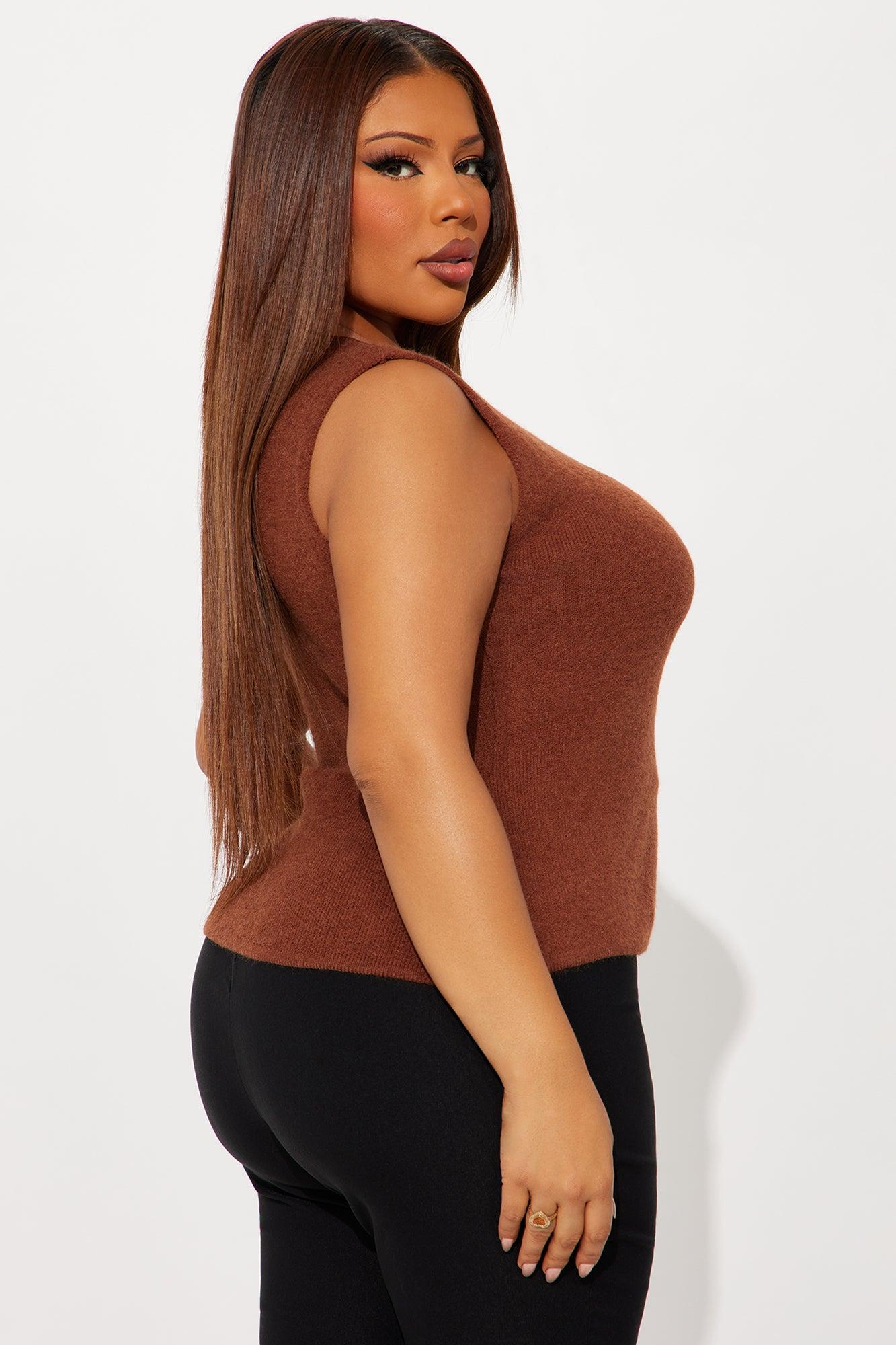 My Comfort Place Hardware Vest - Mocha Female Product Image