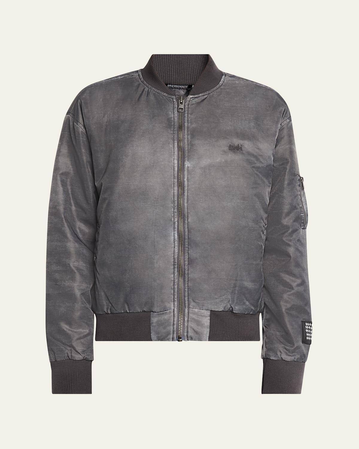 Mens Overdyed Royalty Bomber Jacket Product Image