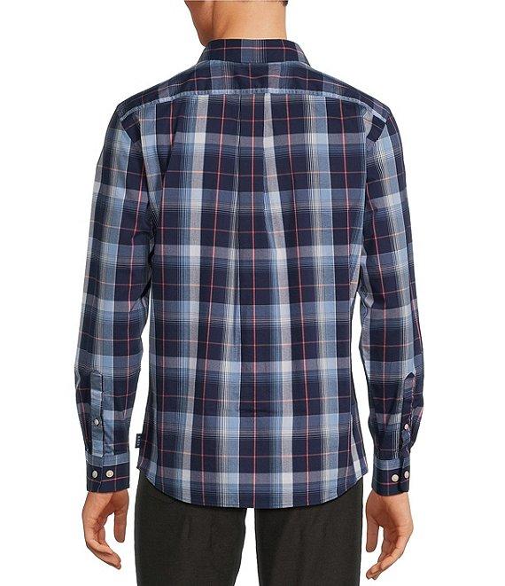Rowm Rec + Relax Long Sleeve Performance Large Dark Plaid Pattern Shirt Product Image