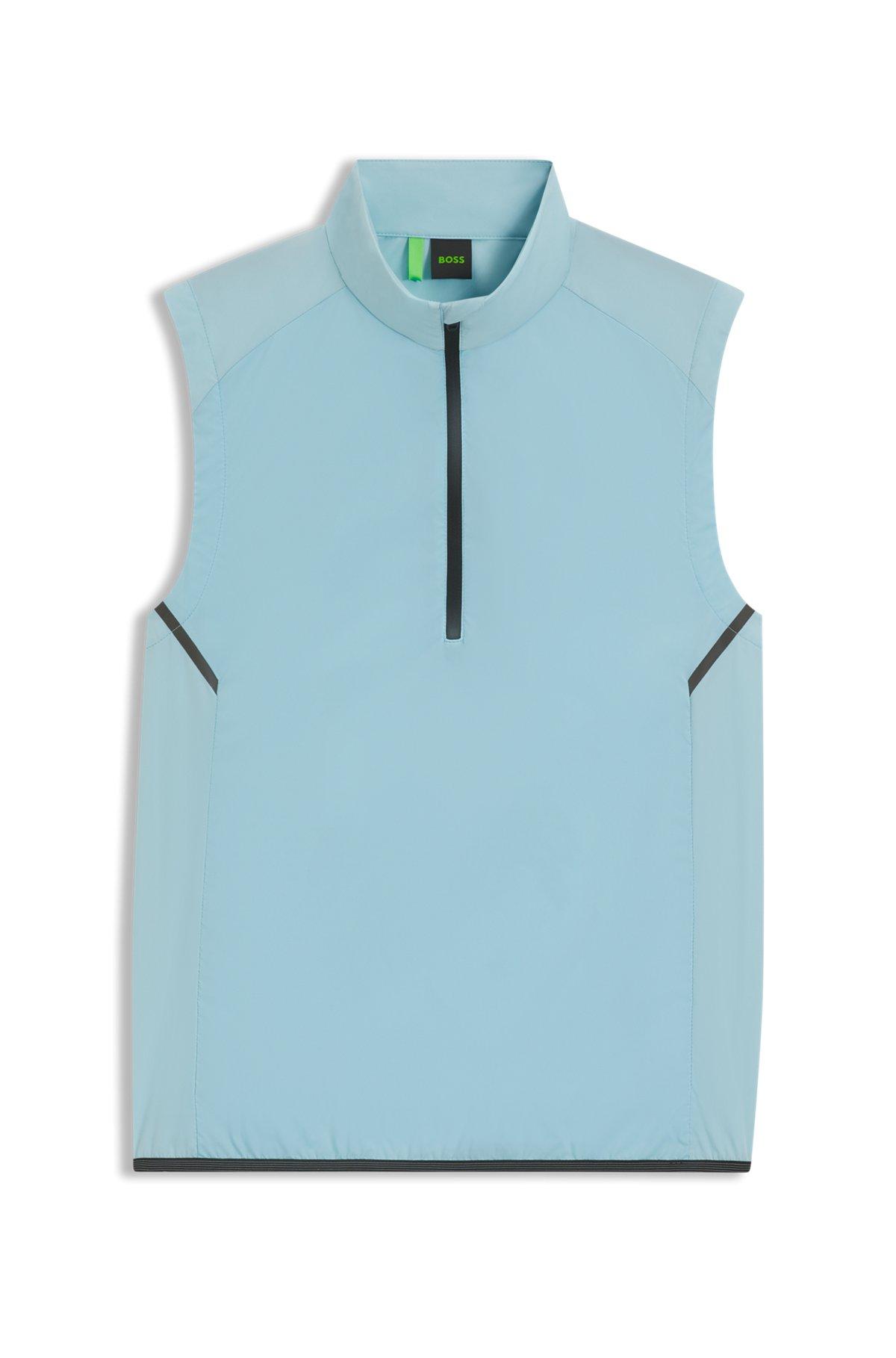 BOSS - Active water-repellent vest with quick-dry performance - Light Blue Product Image